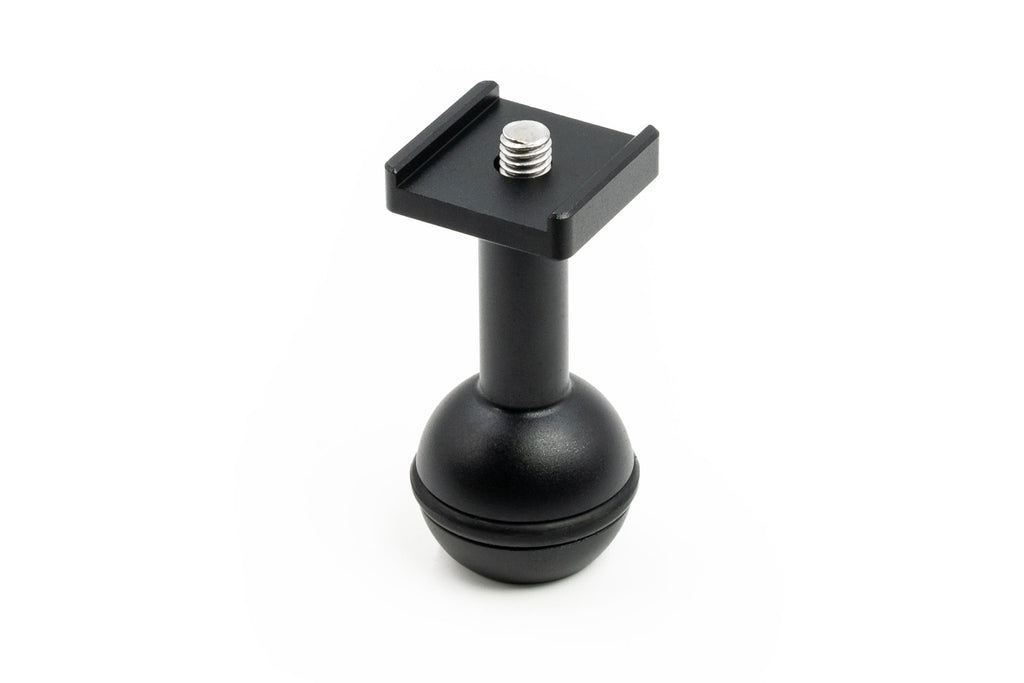 Standard Sized 1 - inch ball mount with M6 screw to mount the SL20 Waterproof Video Light