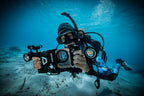 The SeaTouch 4 Max Deep Dive Kit includes 2 5000 Lumen Underwater Video Lights
