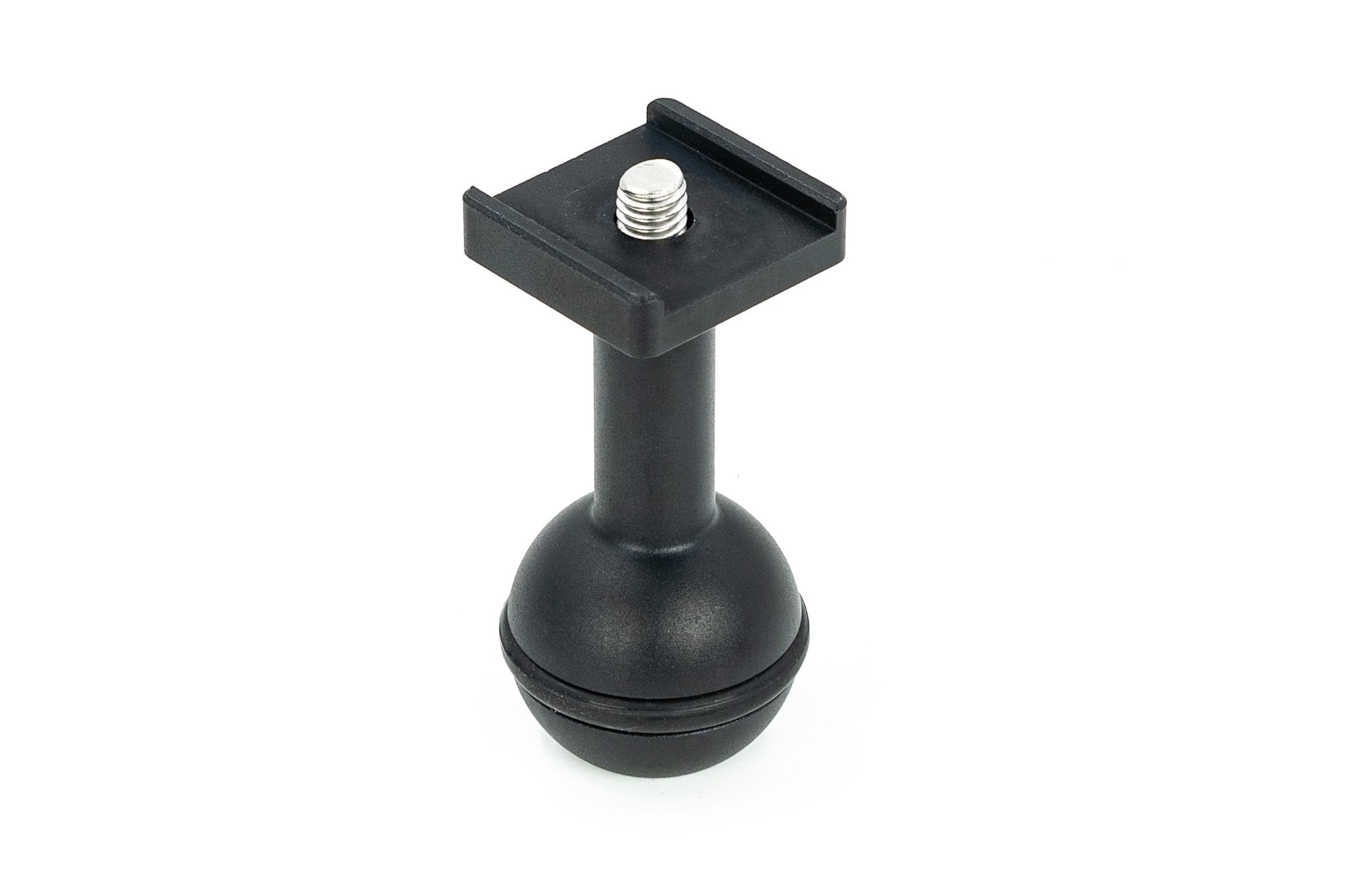 Standard 1 - Inch ball mount with 1/4 - 20 threaded screw attaches to the bottom of the SL50 Dive Torch for mounting