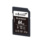 EXASCEND ELEMENT 64GB SDXC UHS - I V30 W80MB/S