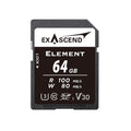 EXASCEND ELEMENT 64GB SDXC UHS - I V30 W80MB/S