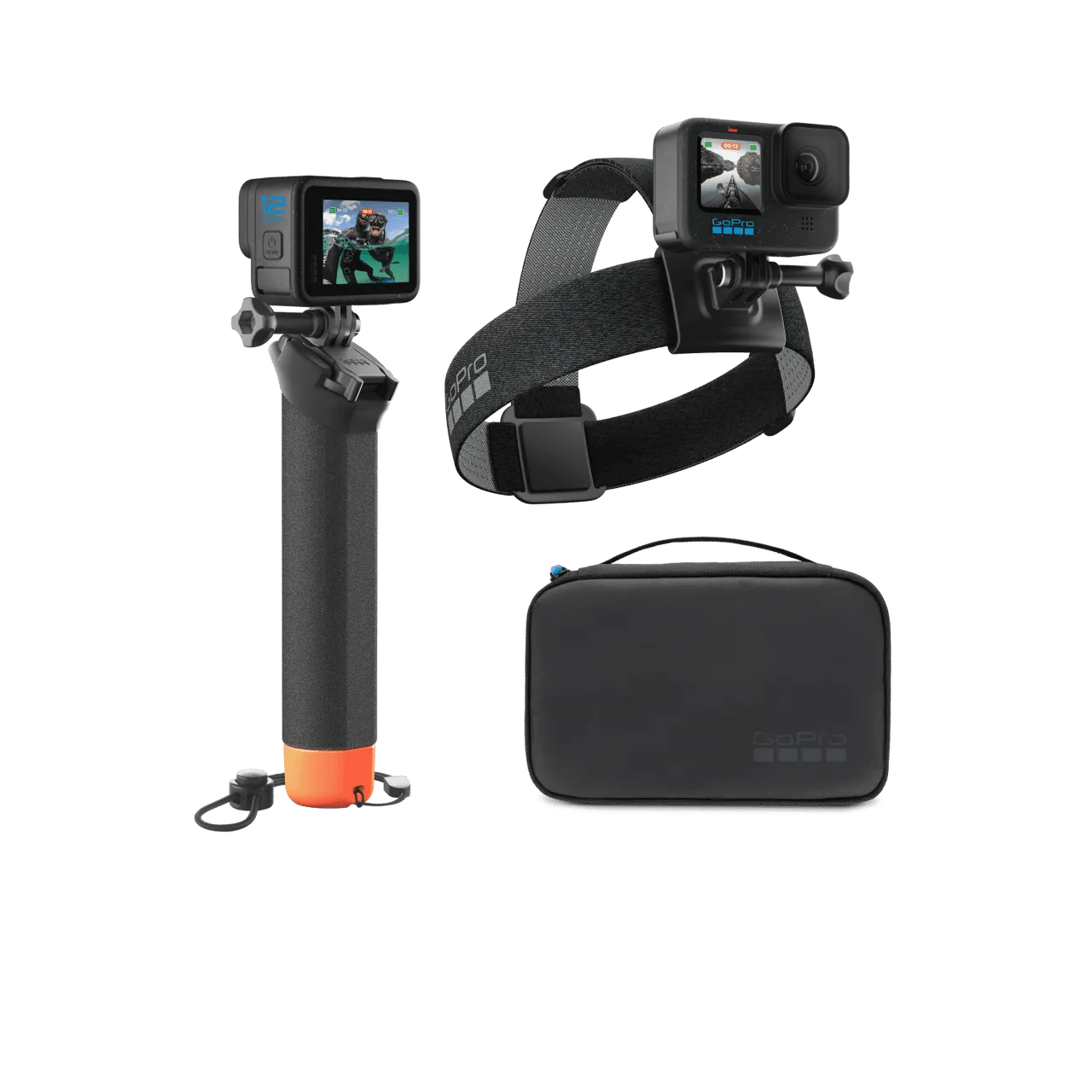 GoPro Adventure Kit 3.0 | The Handler, Head Strap 2.0 + Compact Case