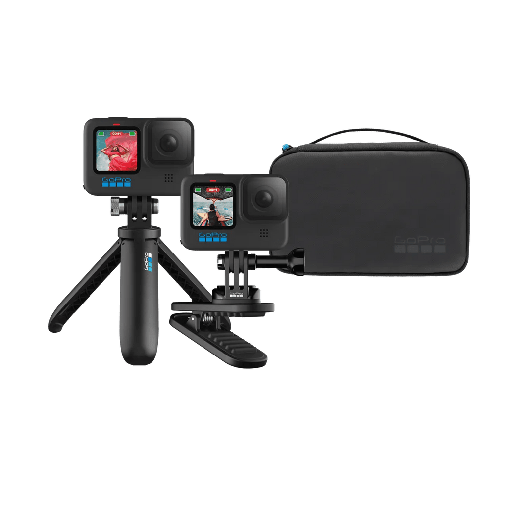 GoPro Travel Kit | Shorty + Magnetic Swivel Clip + Camera Case