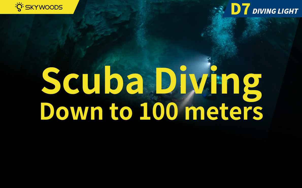 Skywoods D7 1600 Lumen Diving Torch