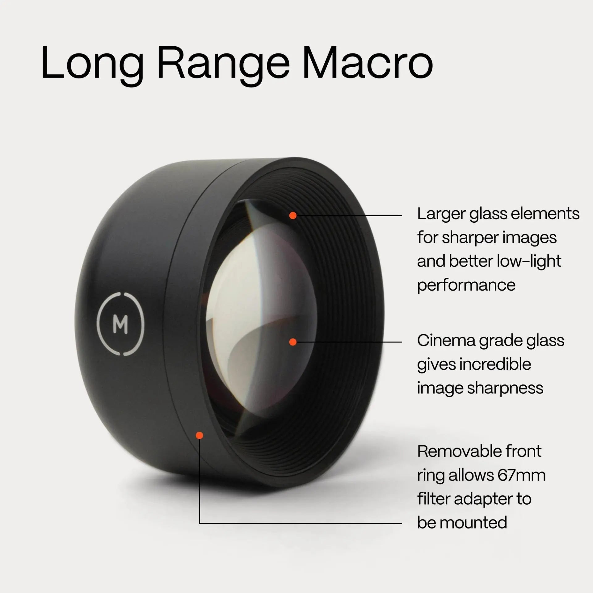 Moment 75mm Macro Mobile Lens | T - Series