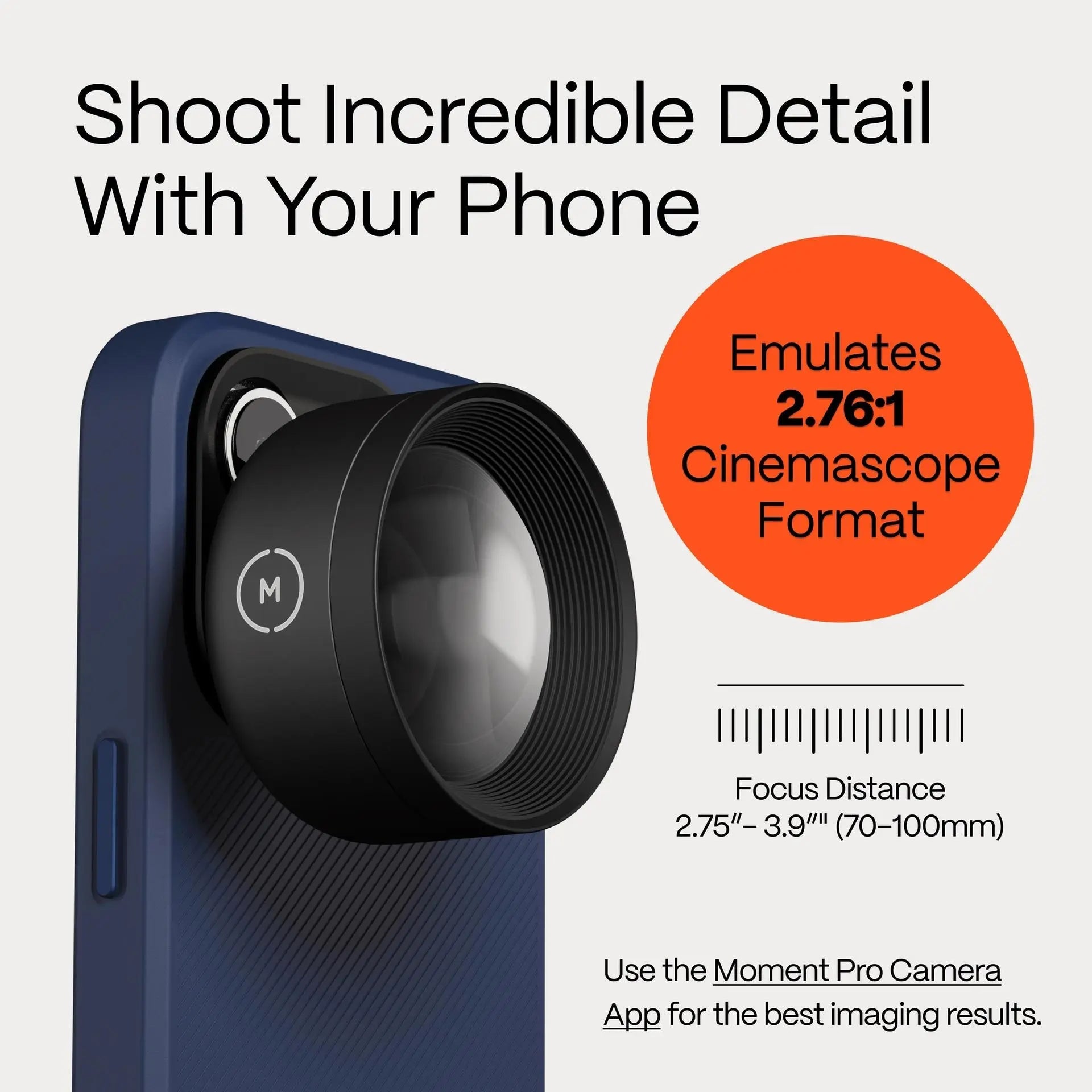 Moment 75mm Macro Mobile Lens | T - Series