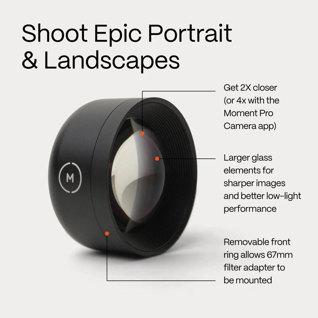 Moment Tele 58mm Mobile Lens | T - Series