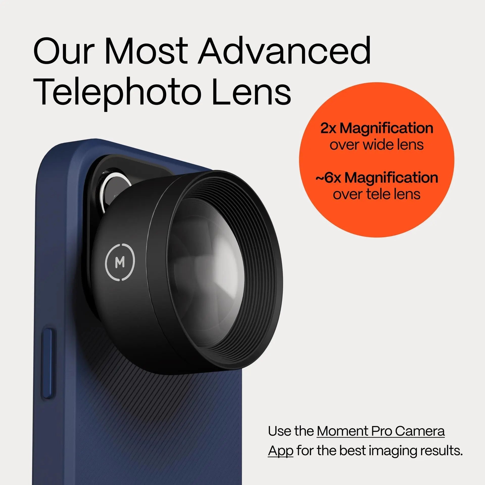Moment Tele 58mm Mobile Lens | T - Series