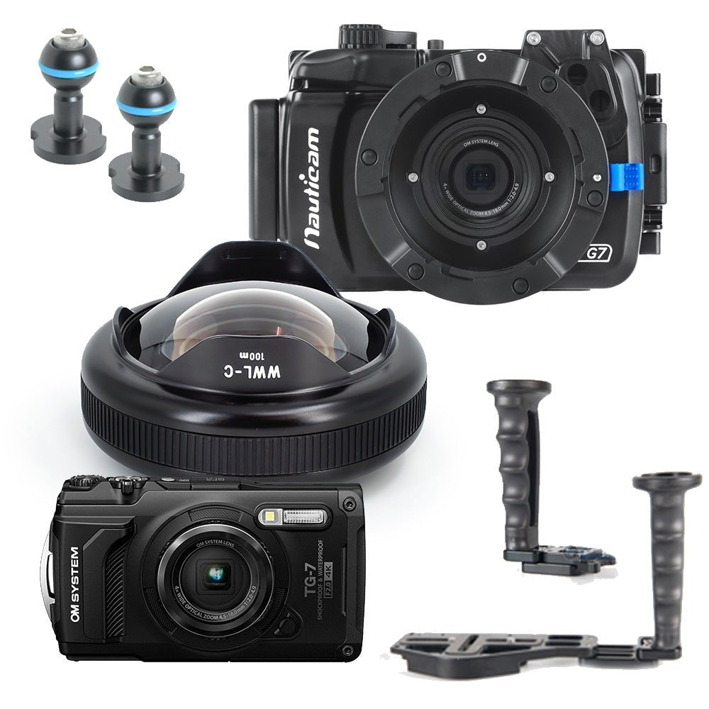 OM TG-7 Nauticam Wet Lens Package