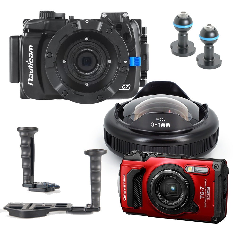 OM TG-7 Nauticam Wet Lens Package