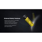 Nitecore 18650 Li-ion High Performance Battery for Q1-Series Strobes NL1840HP
