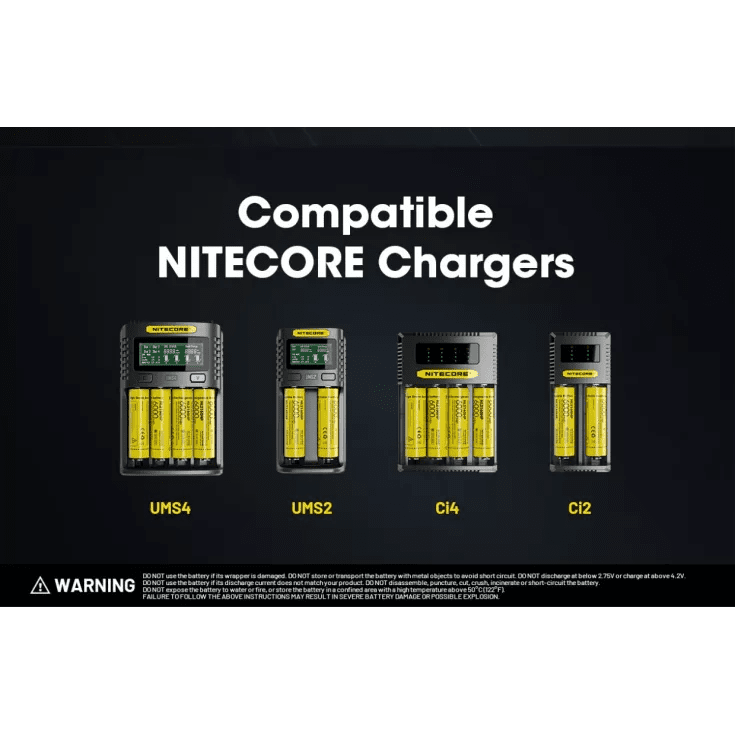 Nitecore 18650 Li-ion High Performance Battery for Q1-Series Strobes NL1840HP