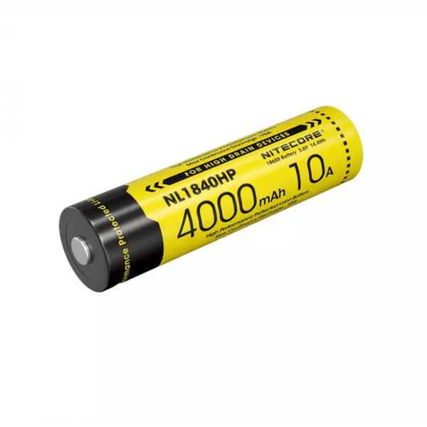 Nitecore 18650 Li-ion High Performance Battery for Q1-Series Strobes NL1840HP