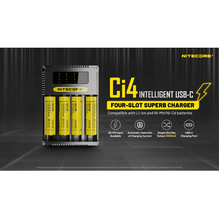 Nitecore Ci4 4-Bay USB-C Charger
