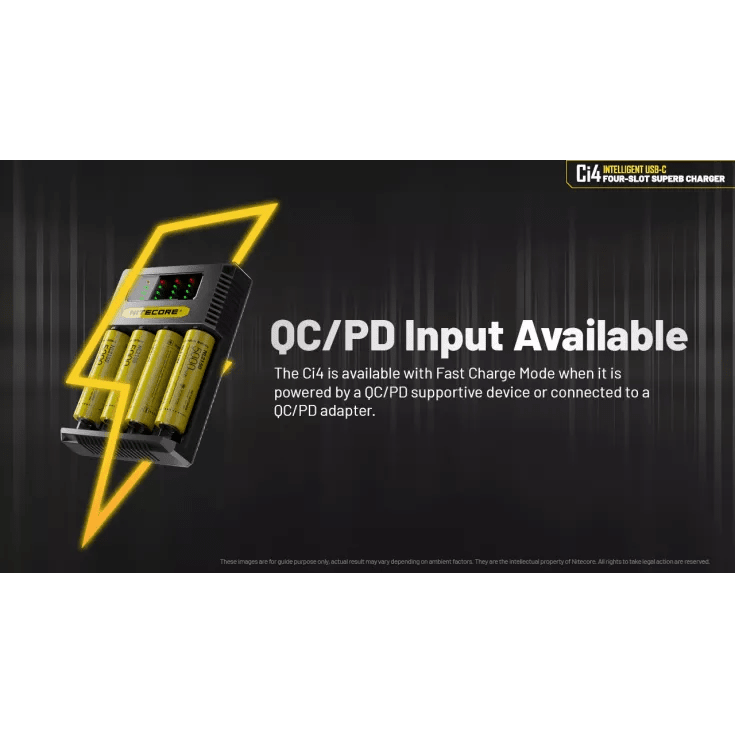 Nitecore Ci4 4-Bay USB-C Charger