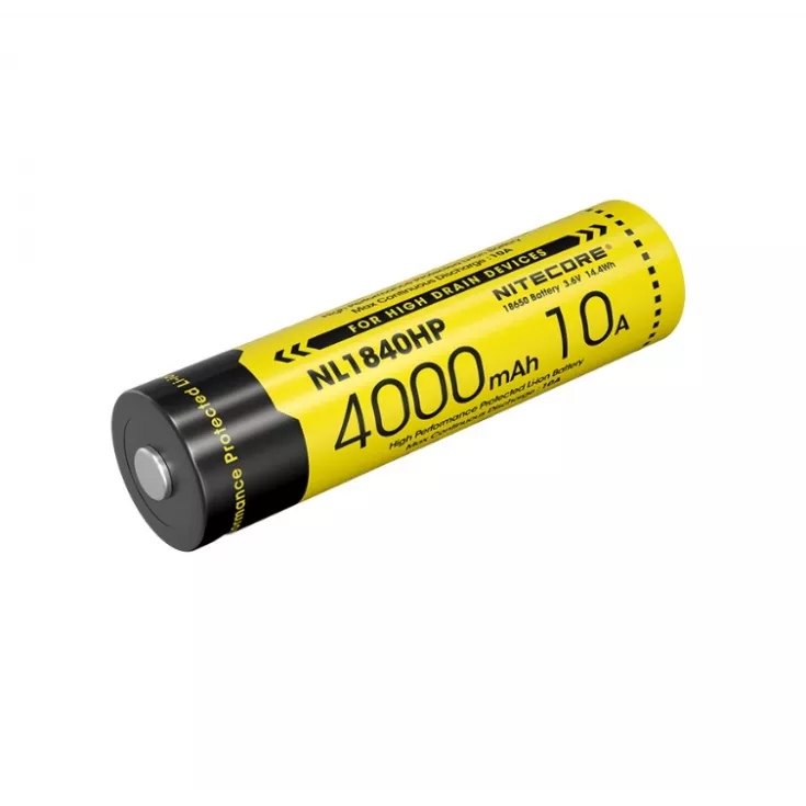 Nitecore 18650 Li-ion High Performance Battery for Q1-Series Strobes NL1840HP