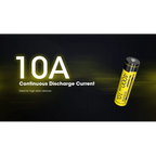 Nitecore 18650 Li-ion High Performance Battery for Q1-Series Strobes NL1840HP