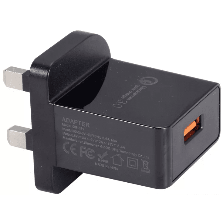 Qualcomm Quick Charge 3.0 UK Plug Adapter