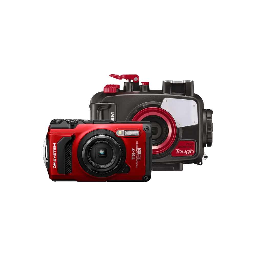 OM TG7 Waterproof Camera & Housing Package
