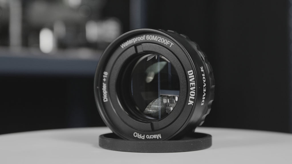 Divevolk Macro Lens PRO +18 | Underwater Close-Up Optical Wet Lens