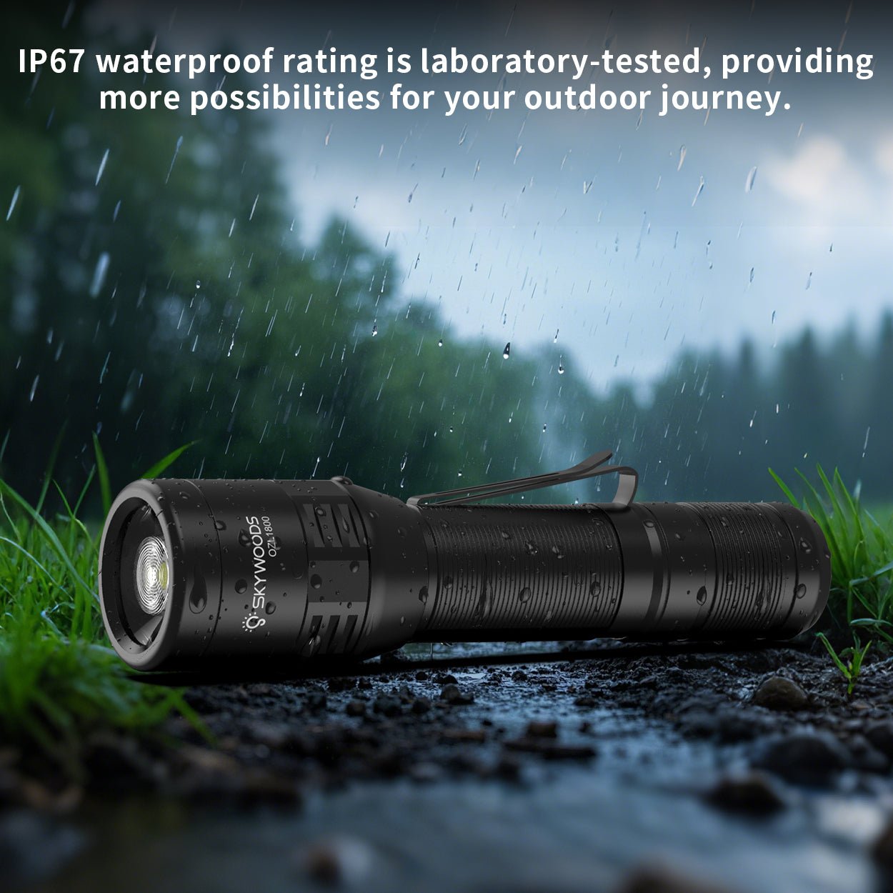 Skywoods 1800 Lumen Zoomable Torch Light OZL1800
