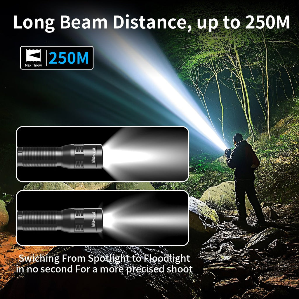 Skywoods 2500 Lumen Zoomable Torch Light OZL2500