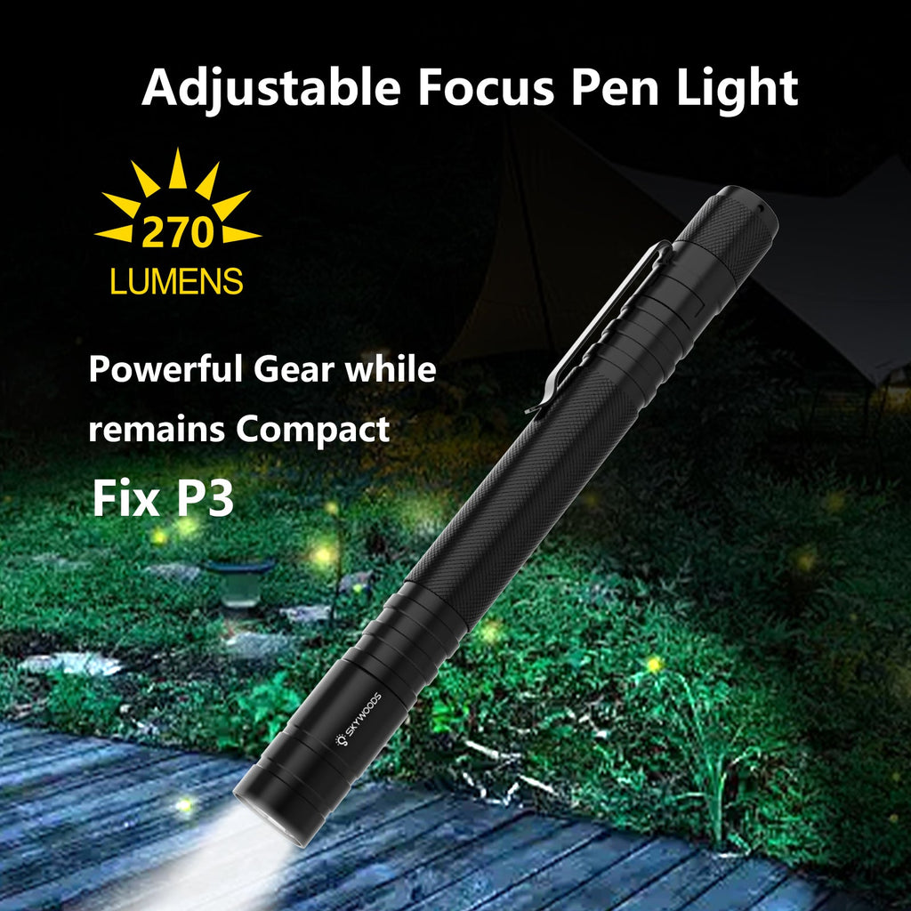 Skywoods 270 Lumen Zoomable Pen Light Fix P3