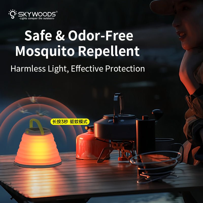 Skywoods 350 Lumen Foldable Solar Camping Lantern L51980