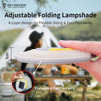 Skywoods 350 Lumen Foldable Solar Camping Lantern L51980