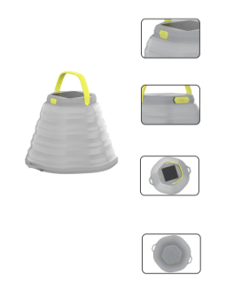 Skywoods 350 Lumen Foldable Solar Camping Lantern L51980