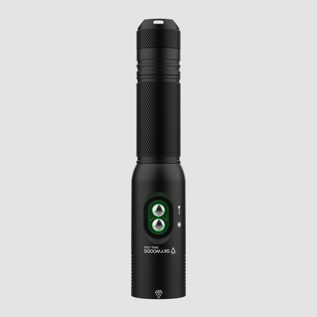 Skywoods D6GL 1200 Lumen Dive Torch with Laser | SCUBA Light