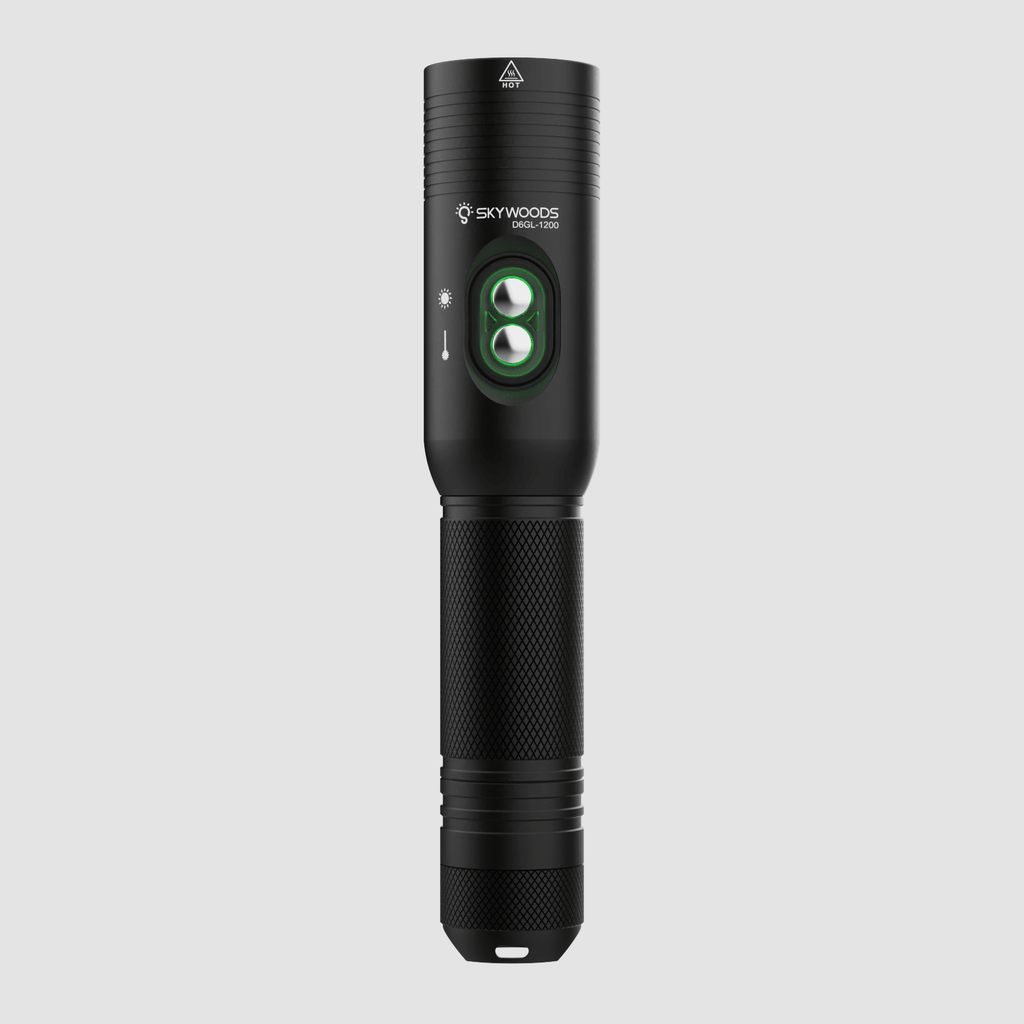 Skywoods D6GL 1200 Lumen Dive Torch with Laser | SCUBA Light