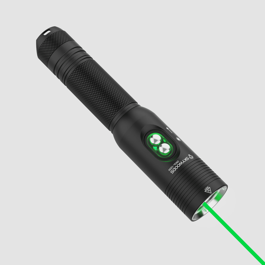 Skywoods D6GL 1200 Lumen Dive Torch with Laser | SCUBA Light