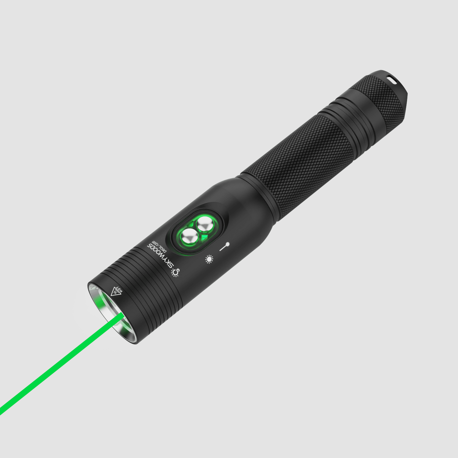 Skywoods D6GL 1200 Lumen Dive Torch with Laser | SCUBA Light